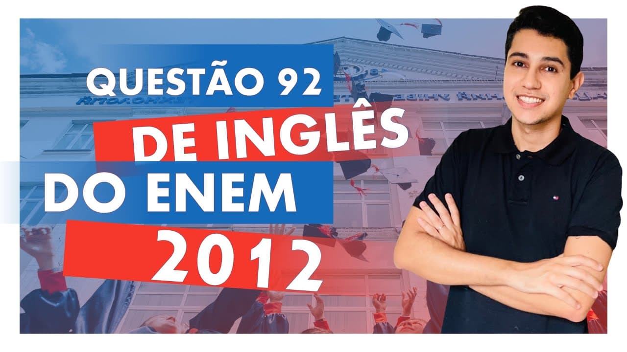 Thumbnail: QUESTÃO DE INGLÊS ENEM 2012 | Questão 92 da PROVA AZUL de Língua Inglesa do ENEM (Harry Potter)