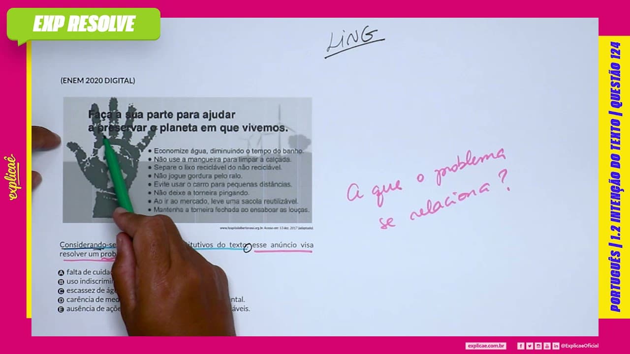 Thumbnail: CONSIDERANDO-SE OS ELEMENTOS CONSTITUTIVOS DO TEXTO, ESSE ANÚNCIO VISA (...) | INTENÇÃO DO TEXTO