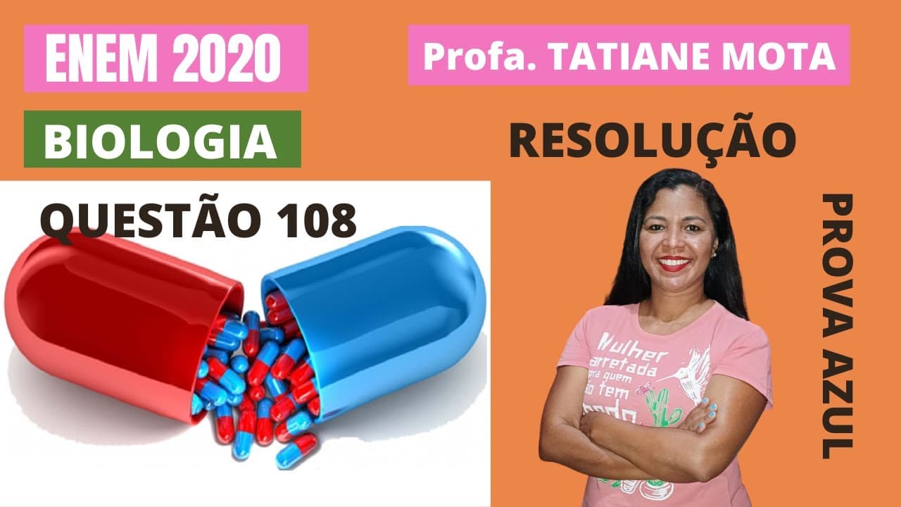 Thumbnail: ✅[ENEM 2020] # BIOLOGIA # QUESTÃO 108 – FARMACOCINÉTICA - Na indústria farmacêutica, é muito comum