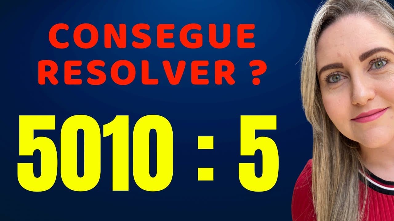 Thumbnail: A DIVISÃO QUE TODOS ERRAM !!! Matemática basica todo dia.📚🚀