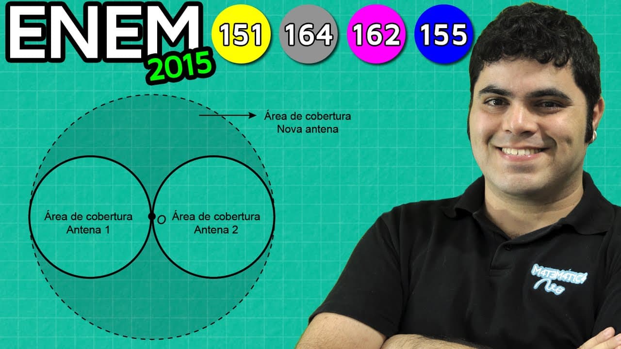 Thumbnail: ENEM 2015 Math #20 - Circle Area and Transmission Antennas