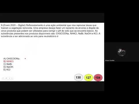 Thumbnail da aula: Resolução da 9° questão selecionada do ENEM digital de 2020