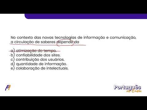Thumbnail da aula: ENEM 2019 - ESTUDOS DO SENTIDO | A rede é, antes de tudo, um instrumento de comunicação...