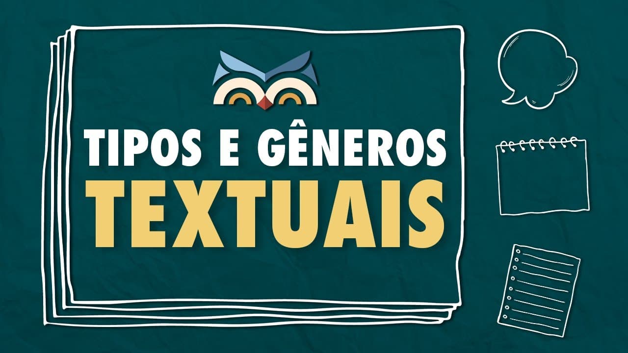 Thumbnail: Tipos e Gêneros Textuais: da Redação do Enem aos quadrinhos!
