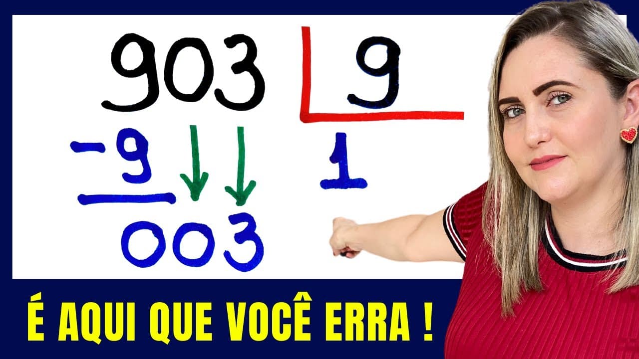 Thumbnail: 🤯PARE DE ERRAR DIVISÃO!!  Matemática básica todo dia.📚🚀