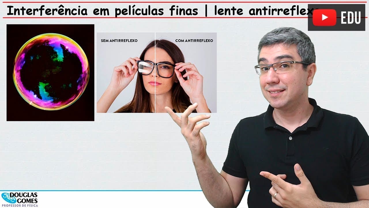 Thumbnail: Interferência em películas finas | bolha de sabão e antirreflexo | ENEM