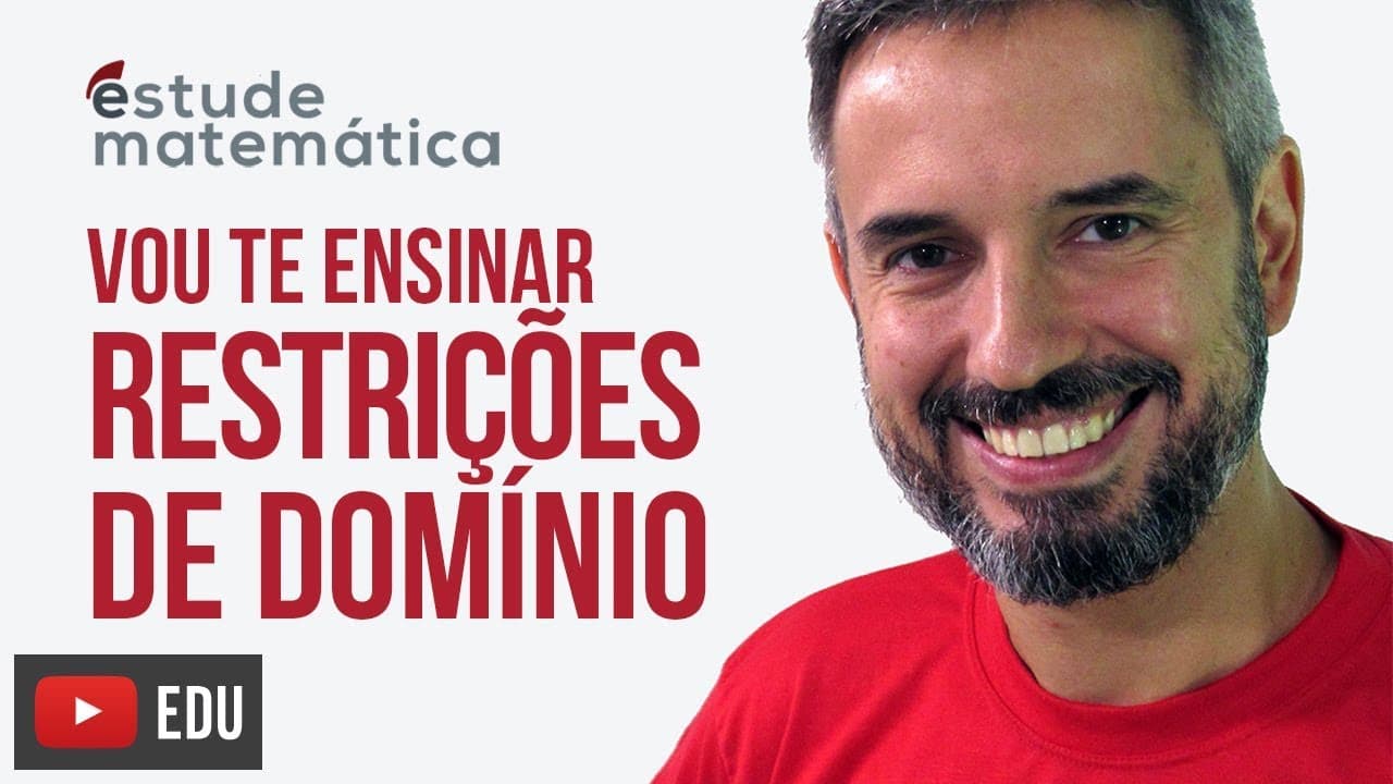Thumbnail: Restrições de Domínio [Funções: aula 8 de 10] – Vou te ensinar 45