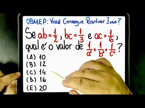 Thumbnail da aula: 🔥 Essa QUESTÃO DA OBMEP 2023 bugou a mente de TODO MUNDO! Você consegue DESBUGAR?