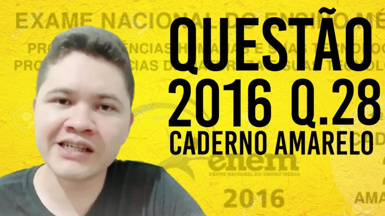 Thumbnail: Sociologia no ENEM - Questão 28 [Caderno Amarelo]