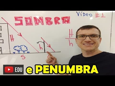 Thumbnail da aula: EXERCÍCIOS de ÓPTICA - Prof  Boaro - AULA 2 - SOMBRA e PENUMBRA - VÍDEO# 1