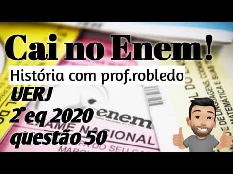 Thumbnail da aula: Cai no Enem: UERJ 2020 - Era Vargas