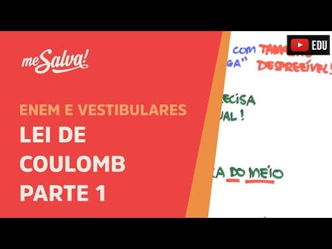 Thumbnail da aula: Me Salva! ELT10 - Eletrostática - Lei de Coulomb (Parte 1)