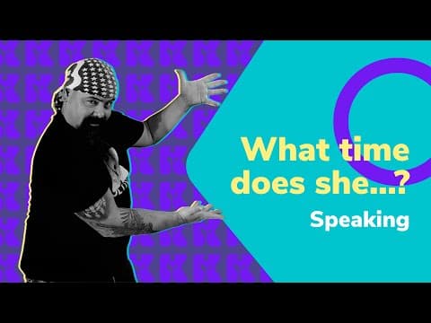 Thumbnail da aula: Inglês 2.0 | Kultivi | What time does she? - speaking | Prof. Rui Ventura