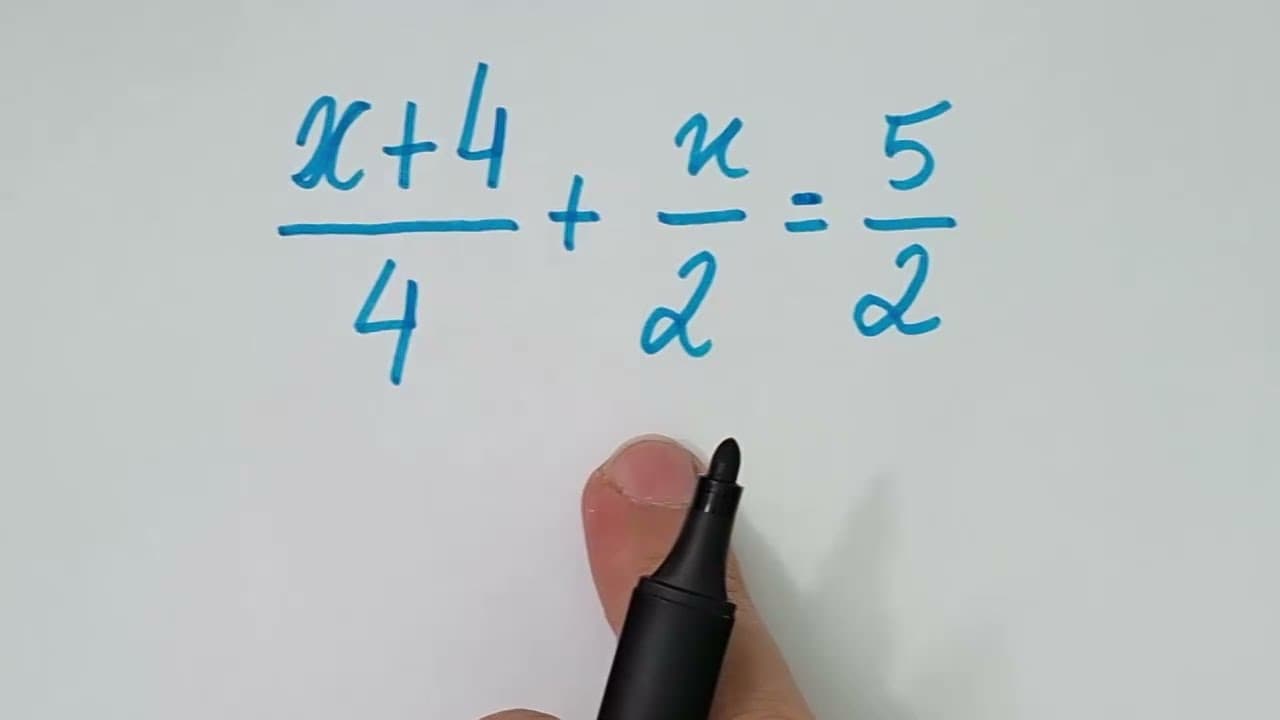 Thumbnail: 🔥 HELP MATEMÁTICA BÁSICA - Equação com fração sem MMC -  #299