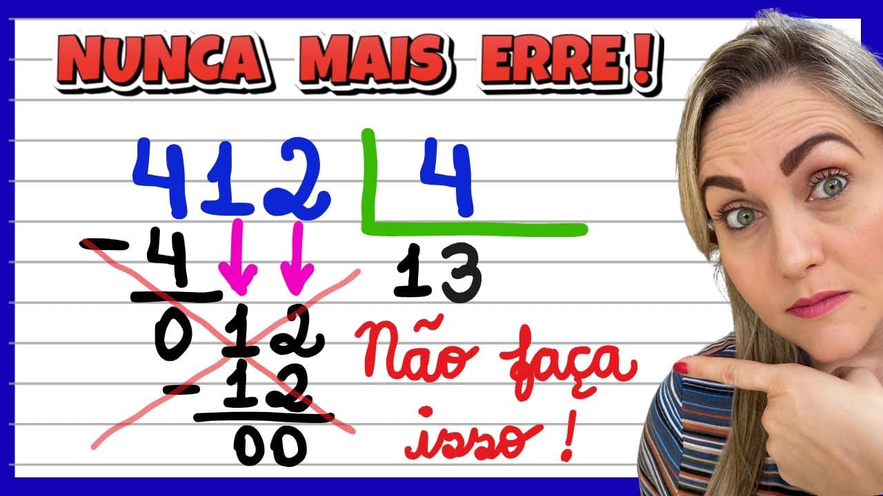 Thumbnail: NUNCA MAIS ERRE DIVISÃO! APRENDA COMO FAZER DIVISÃO !