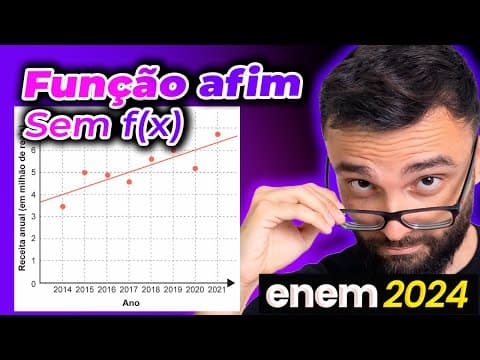 Thumbnail da aula: ENEM 2024 - As receitas anuais obtidas por uma indústria no período de 2014 a 2021