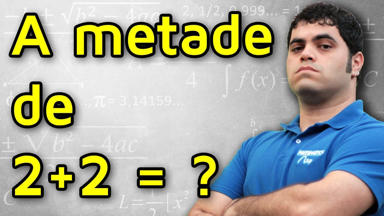 Thumbnail: QUAL É A METADE DE DOIS MAIS DOIS? ou O Poder da Vírgula numa Sentença | Matemática Rio
