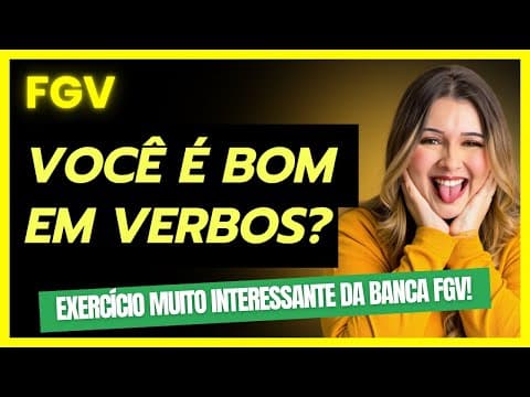Thumbnail da aula: Você é bom em VERBOS? - Professora Pamba