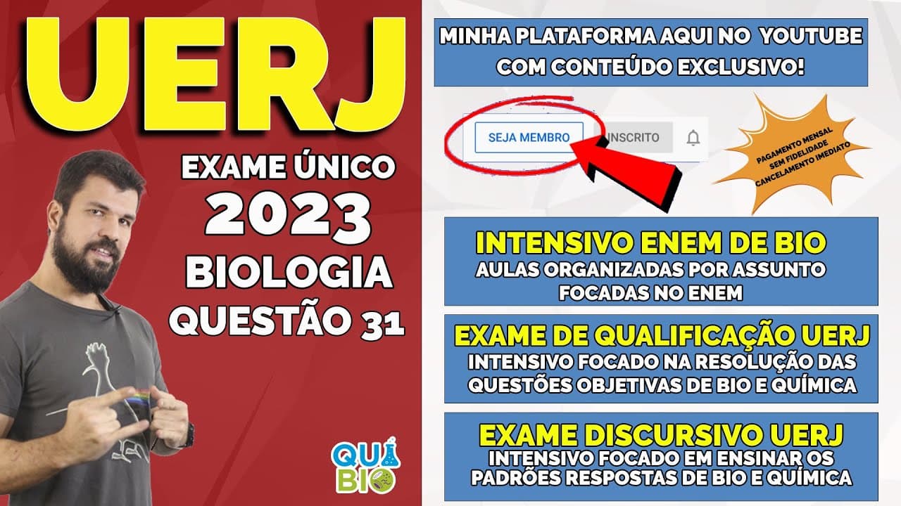 Thumbnail: UERJ 2023 - Questão 31 - A partir da análise dos dados nutricionais apresentados pode-se concluir