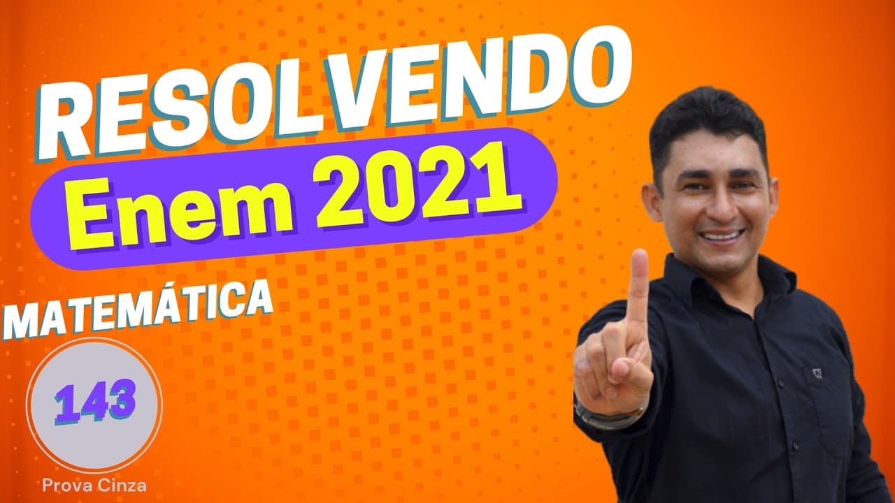 Thumbnail: RESOLUÇÃO MATEMATICA ENEM 2021| Um automóvel apresenta um desempenho médio de 16 km/L.