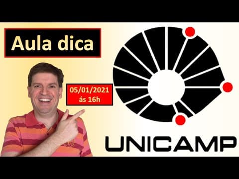 Thumbnail da aula: 🎯Aula dica Unicamp