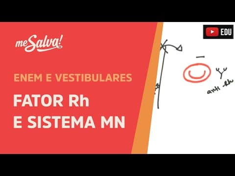 Thumbnail da aula: Me Salva! GEN14 - Genética - Fator Rh e sistema MN