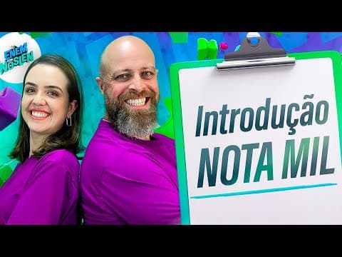Thumbnail da aula: Como COMEÇAR uma REDAÇÃO? Introdução NOTA MIL #enem #enem2025