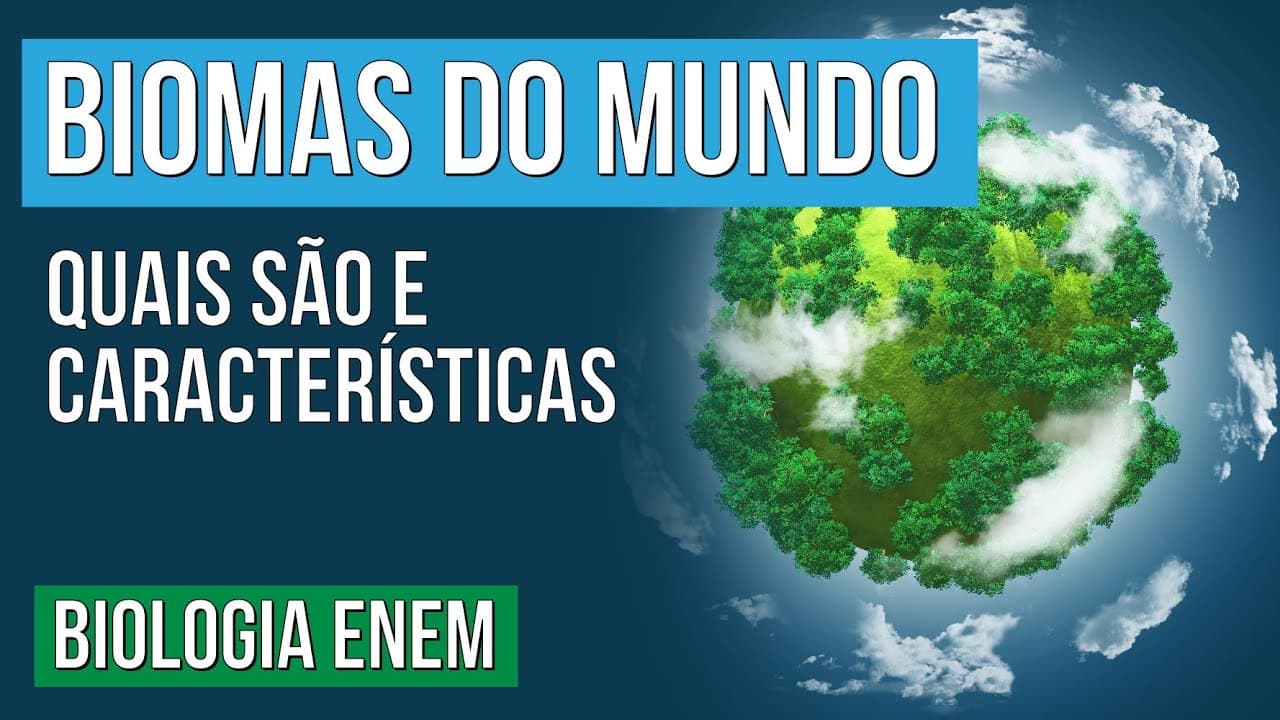 Thumbnail: BIOMAS DO MUNDO: quais são e características | Biologia para o Enem | Cláudia de Souza Aguiar