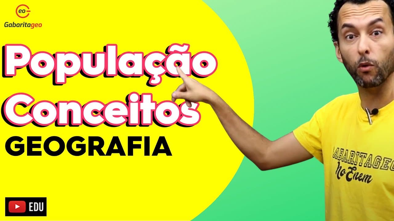 Thumbnail: POPULAÇÃO BRASILEIRA: CONCEITOS - TAXA DE NATALIDADE - TAXA DE MORTALIDADE - EMIGRAÇÃO - IMIGRAÇÃO