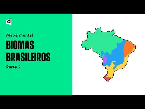 Thumbnail da aula: BIOMAS BRASILEIROS - Parte 2 | GEOGRAFIA | Mapa Mental | Quer Que Desenhe