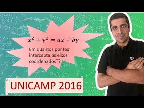 Thumbnail da aula: UNICAMP 2016 - Considere o círculo de equação cartesiana
