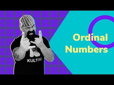 Thumbnail da aula: Inglês 2.0 | Kultivi | Ordinal Numbers | Prof. Rui Ventura