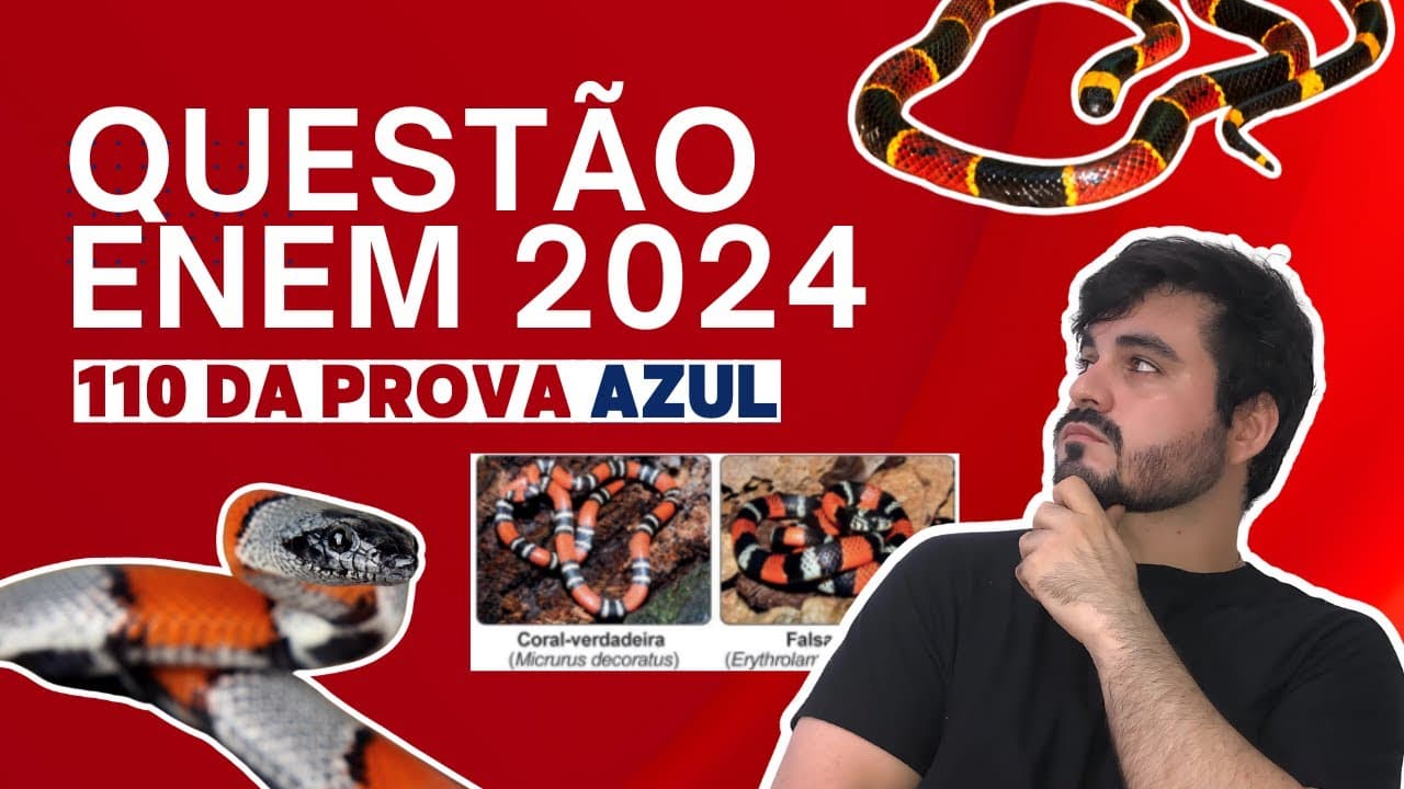 Thumbnail: Questão 110 da prova azul (ENEM 2024) - BIOLOGIA