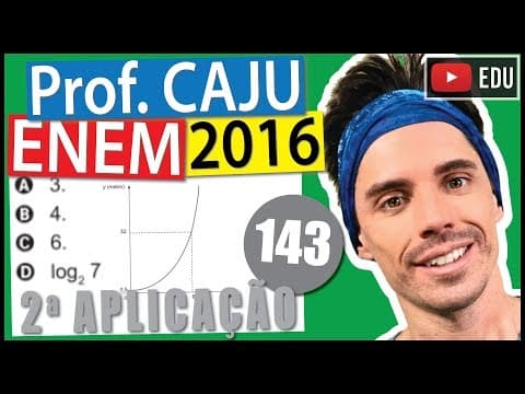 Thumbnail da aula: [ENEM 2016 2Ap] 143 📓 FUNÇÃO EXPONENCIAL Admita que um tipo de eucalipto tenha expectativa de