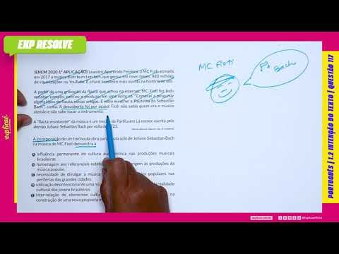 Thumbnail da aula: LEANDRO APARECIDO FERREIRA, O MC FIOTI, COMPÔS EM 2017 A MÚSICA BUM BUM (...) | INTENÇÃO DO TEXTO