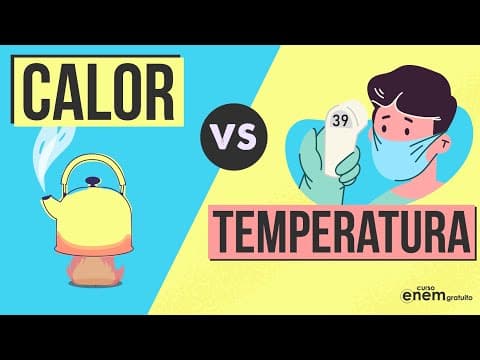 Thumbnail da aula: ENTENDA A DIFERENÇA ENTRE CALOR E TEMPERATURA | Resumo de Física para o Enem