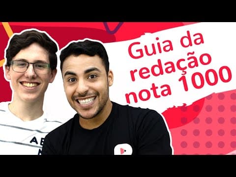 Thumbnail da aula: GUIA DA REDAÇÃO NOTA 1000 com Romulo Bolivar e Lucas Felpi | Dica Nota 1000