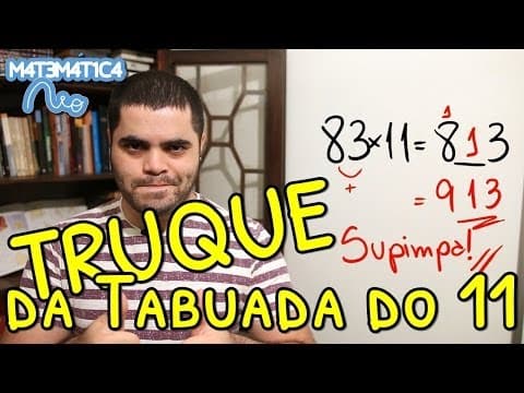 Thumbnail da aula: TRUQUE da Tabuada do 11 | Matemática Rio