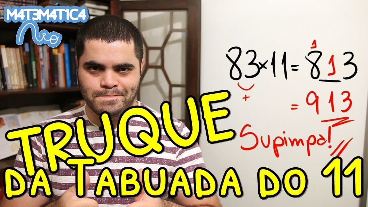 Thumbnail: TRUQUE da Tabuada do 11 | Matemática Rio