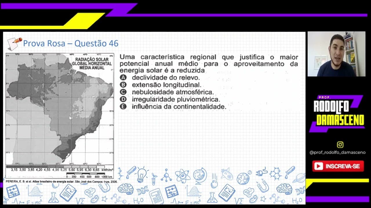 Thumbnail: Uma característica regional que justifica o maior potencial anual médio para o aproveitamento