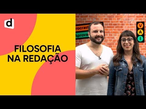 Thumbnail da aula: FUVEST: COMO A FILOSOFIA TE AJUDA NA REDAÇÃO | PLANTÃO DESCOMPLICA