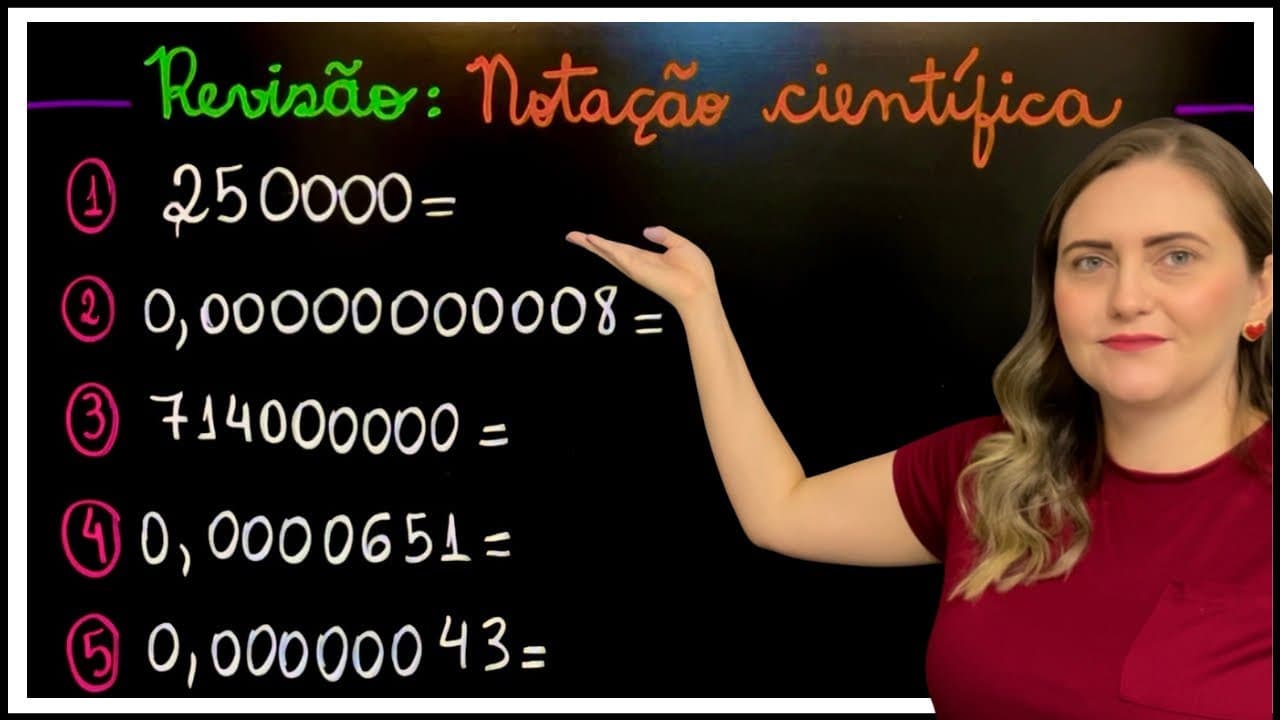 Thumbnail: REVISÃO NOTAÇÃO CIENTÍFICA!!! EXPLICAÇÃO PARA VOCÊ APRENDER MATEMÁTICA AGORA!