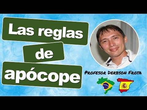 Thumbnail da aula: Regras de apócope em Espanhol