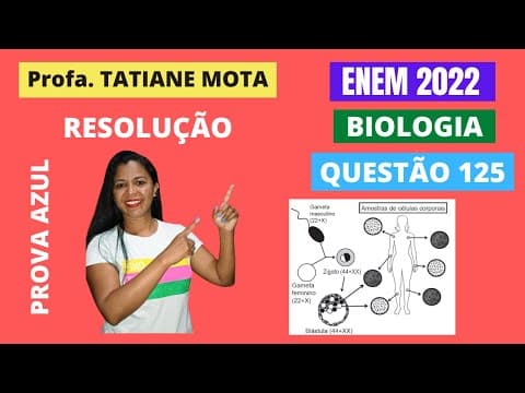 Thumbnail da aula: ✅[ENEM 2022] # BIOLOGIA # QUESTÃO 125 – GENÉTICA: ATIVIDADE GÊNICA - Na figura está representado