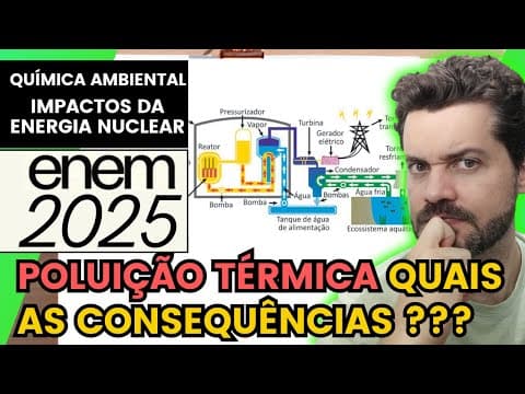 Thumbnail da aula: ✏️ENEM 2025 | As usinas termonucleares são aquelas que produzem energia elétrica a partir da geração