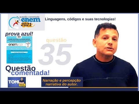 Thumbnail da aula: Questão comentada35: #Enem argumentação e objetividade