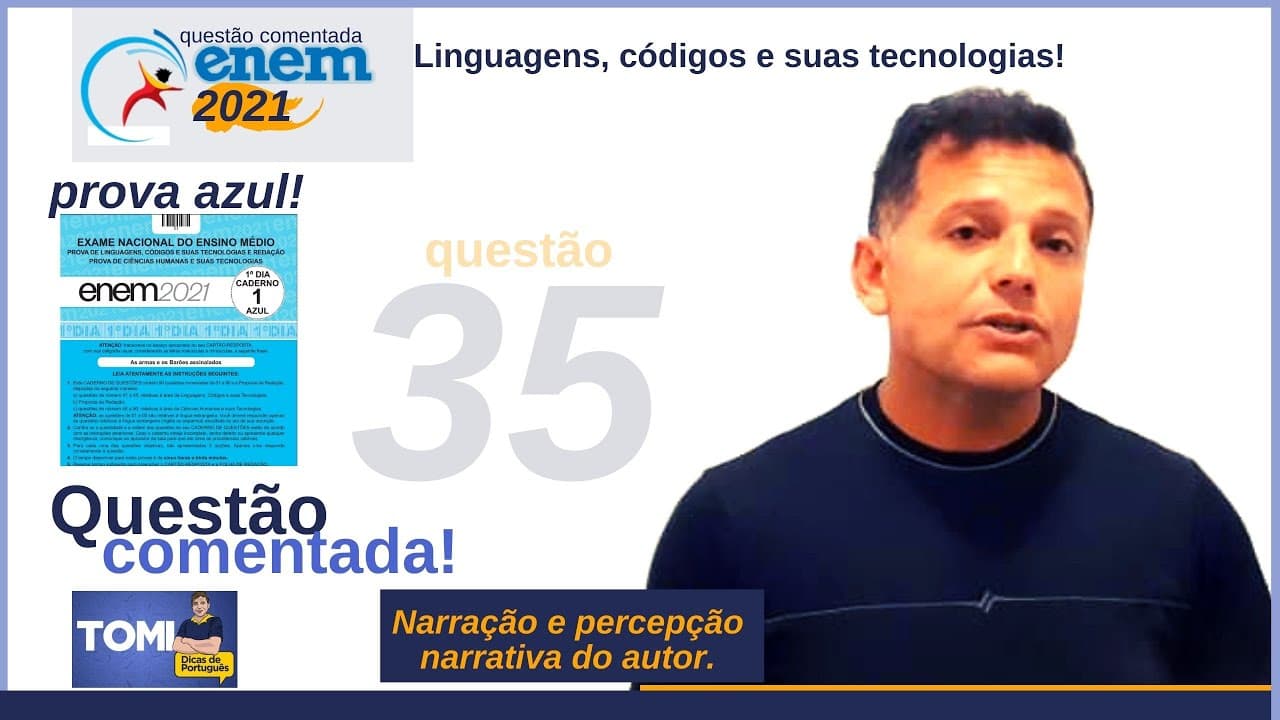 Thumbnail: Questão comentada35: #Enem argumentação e objetividade