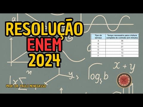 Thumbnail da aula: Resolução ENEM 2024 - Prova Verde - Exercicio 136
