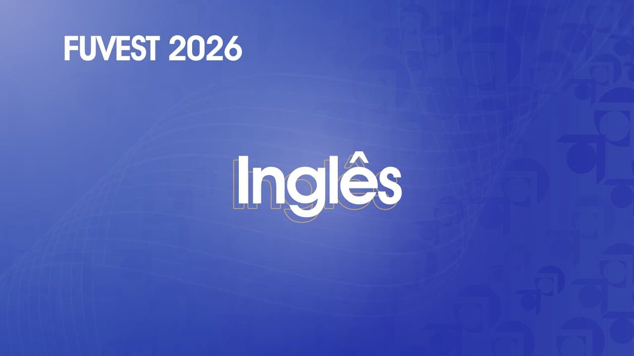 Thumbnail: Resolução Comentada - FUVEST 2026 - 1ª Fase - Inglês