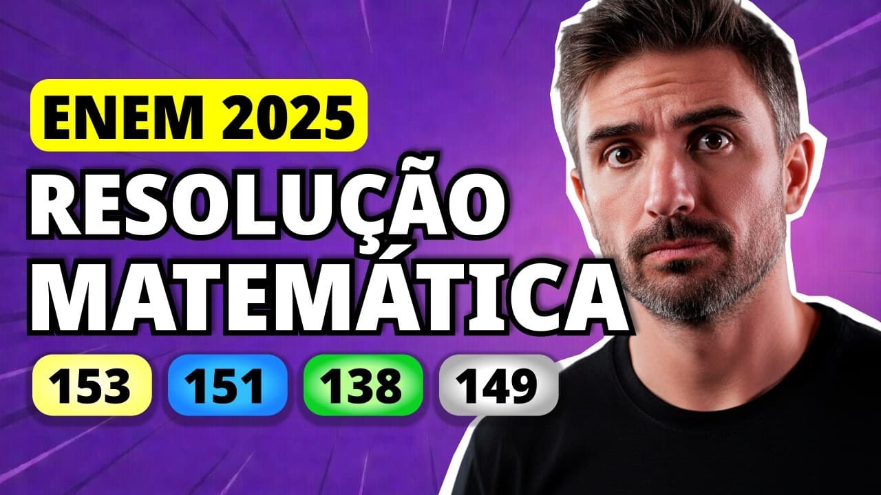 Thumbnail: ENEM 2025 Matemática – Questão 153 | Para acompanhar o fluxo de visitantes em seu prédio, uma